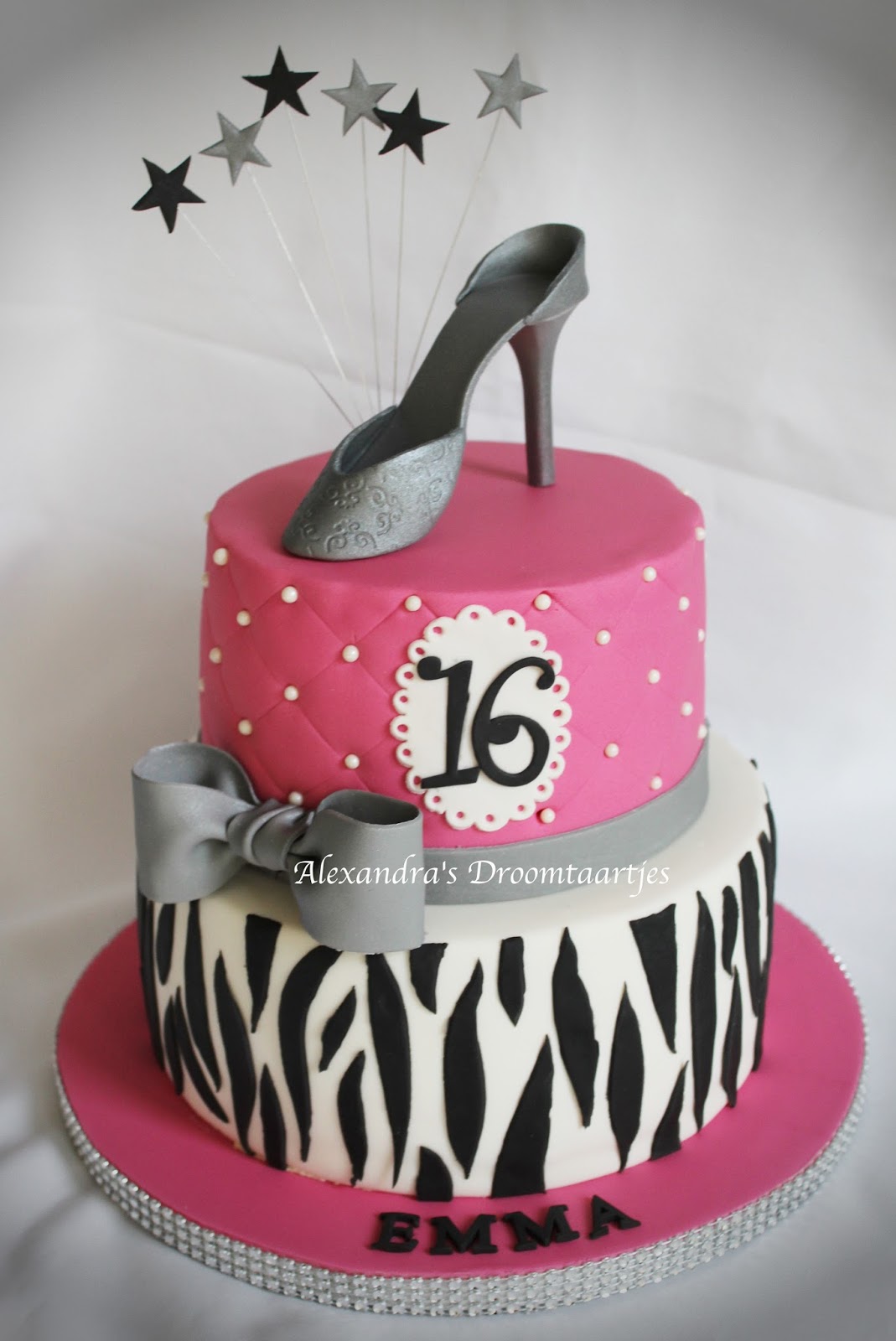 Wonderbaar Sweet sixteen taart | Alexandra's droomtaartjes NM-78