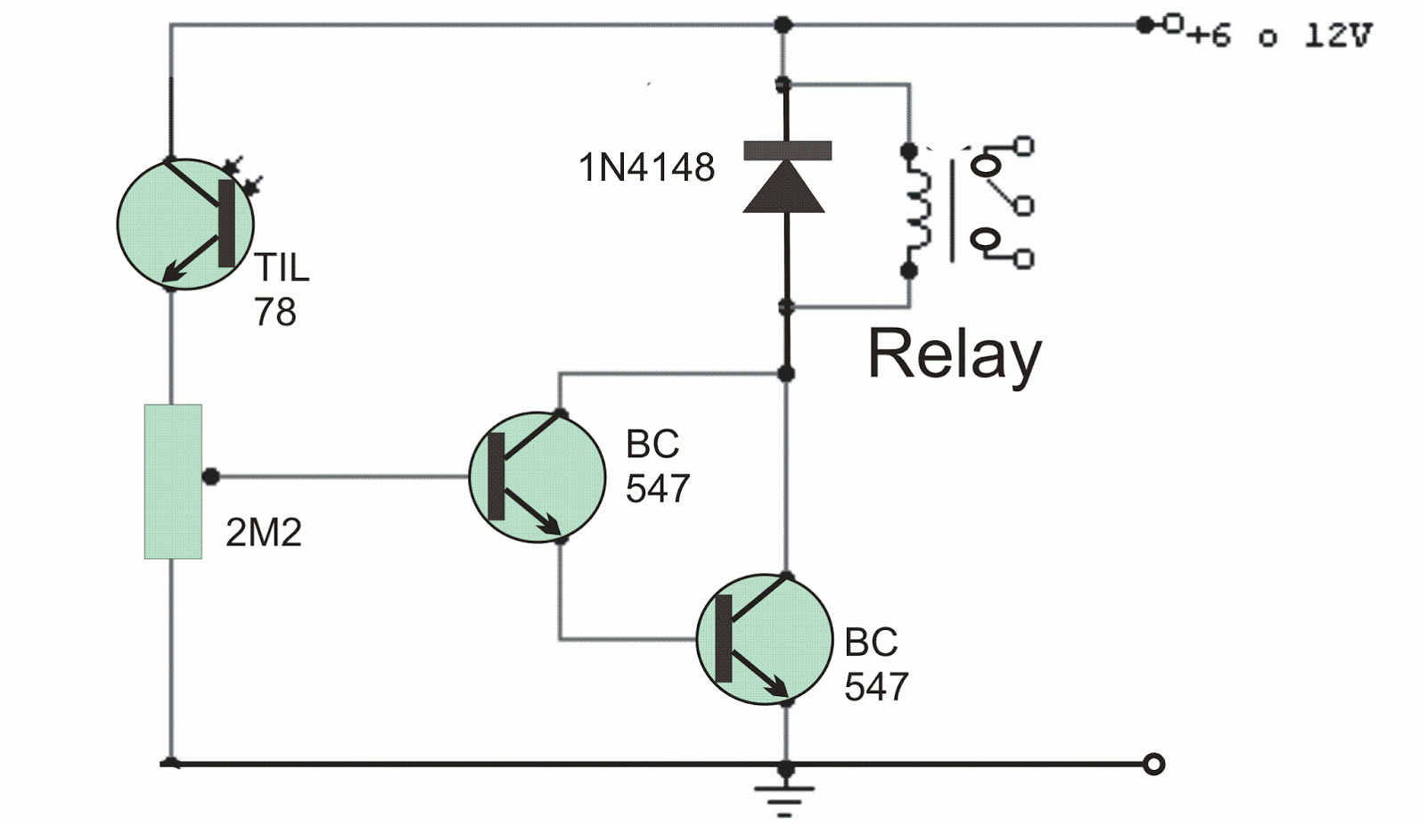 Light Operated Relay Circuit