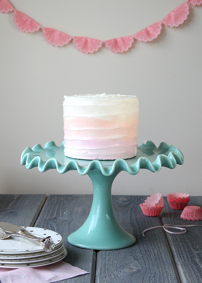 How To Make a DIY Watercolor Cake Party Ideas Party Printables Blog