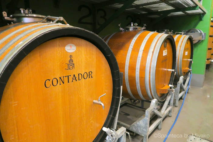 BODEGA CONTADOR リオハワイン初パーカー100点のコンタドールのワイナリーの樽発酵槽