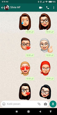 How to Send Memoji Sticker on Whatsapp Android Like Iphone 5