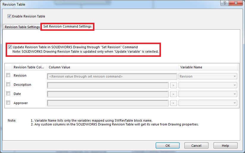 EGS India | Official Blog: Integration of SOLIDWORKS Revision Table ...