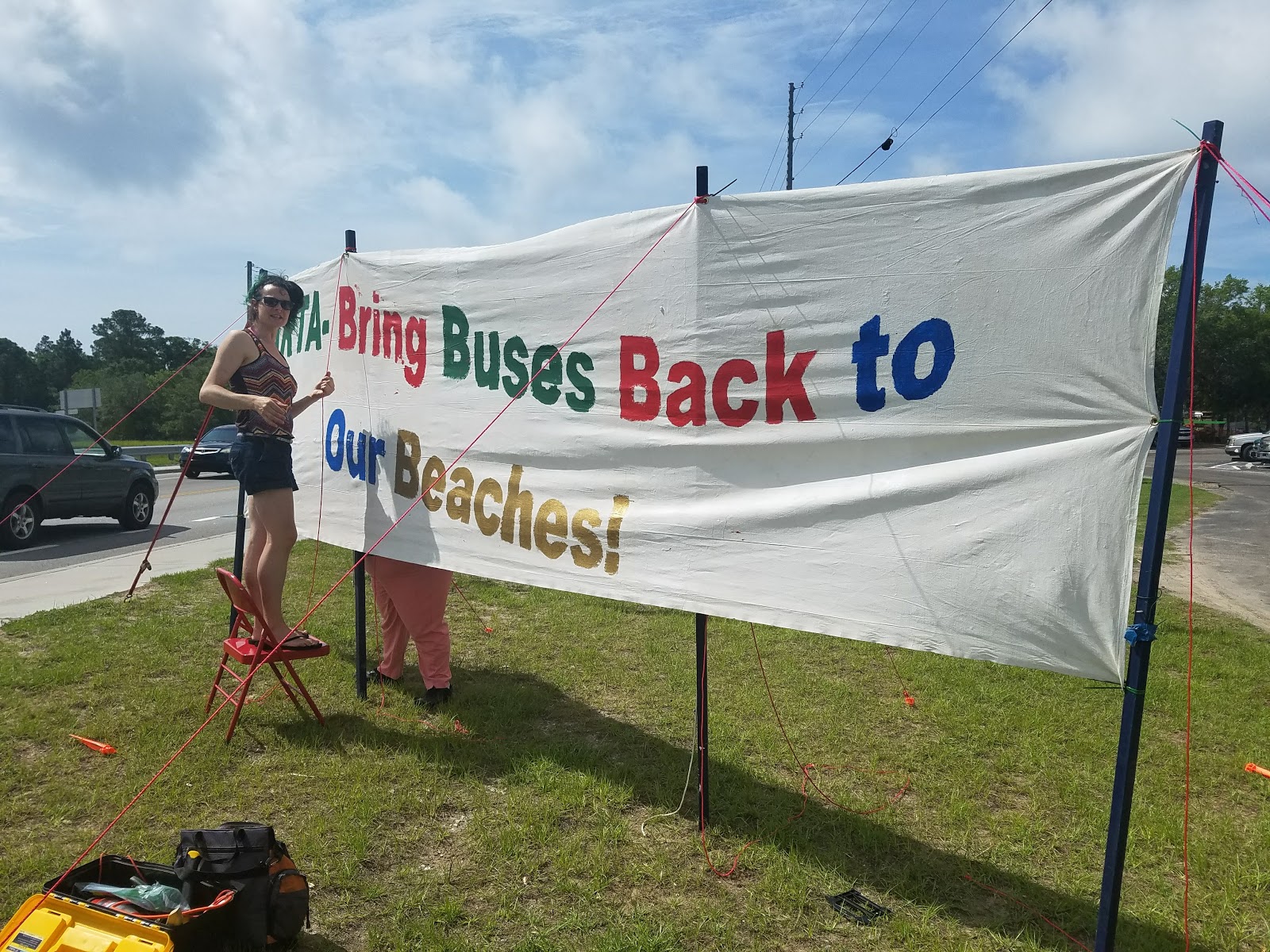 Best Friends of Lowcountry Transit Help Build Mt. Pleasant Transit