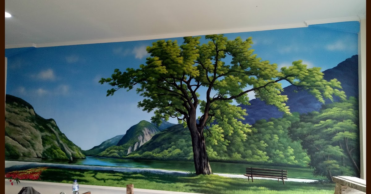 30+ Galeri Gambar Lukisan Pemandangan Di Tembok - Pemandangan