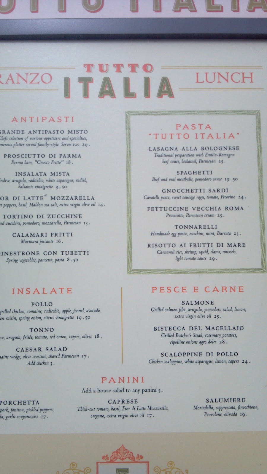 Orlando Area Theme Parks, Attractions, and Eateries: Tutto Italia