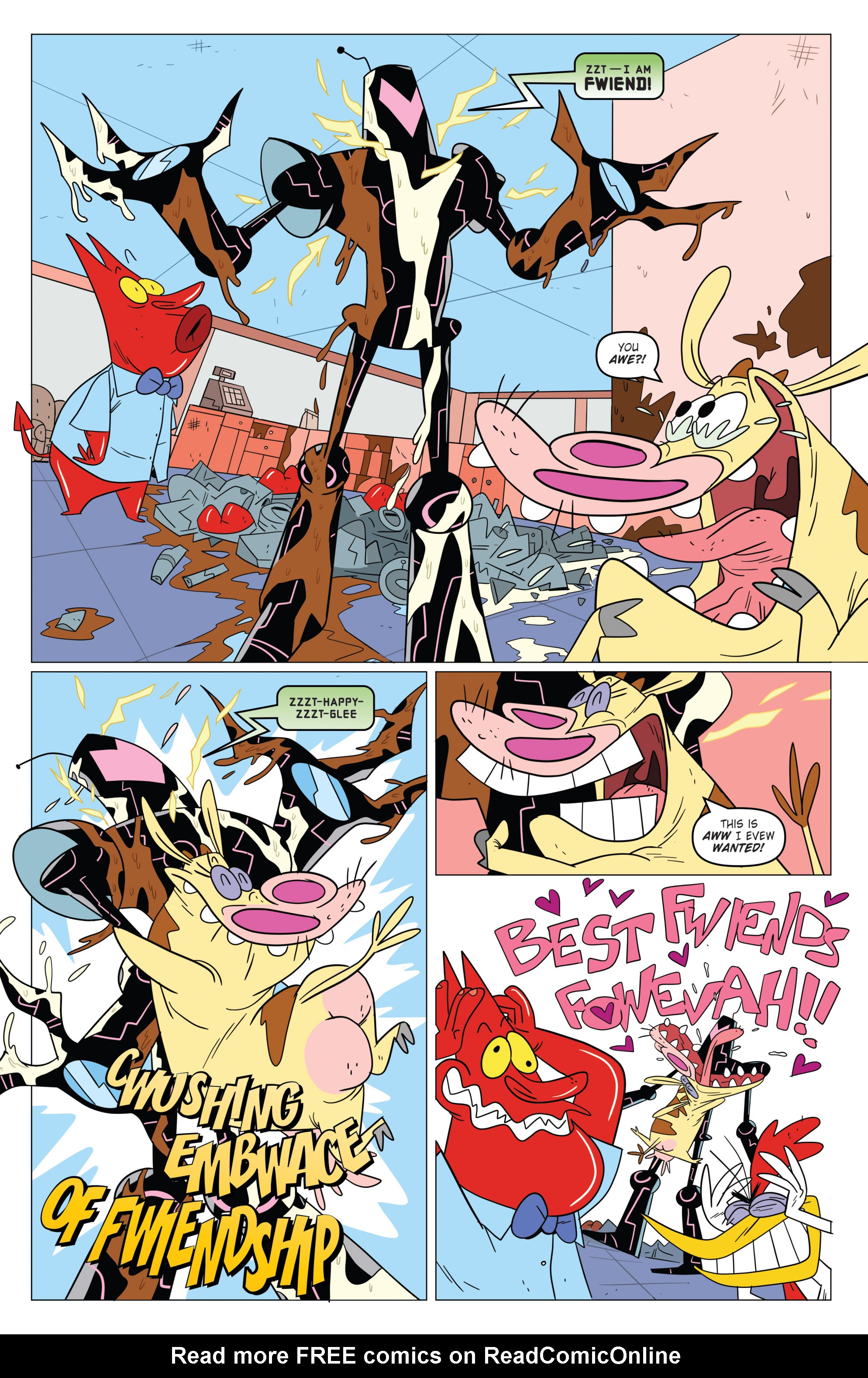 Read online Super Secret Crisis War! comic -  Issue # _Special - Cow and Chicken - 11