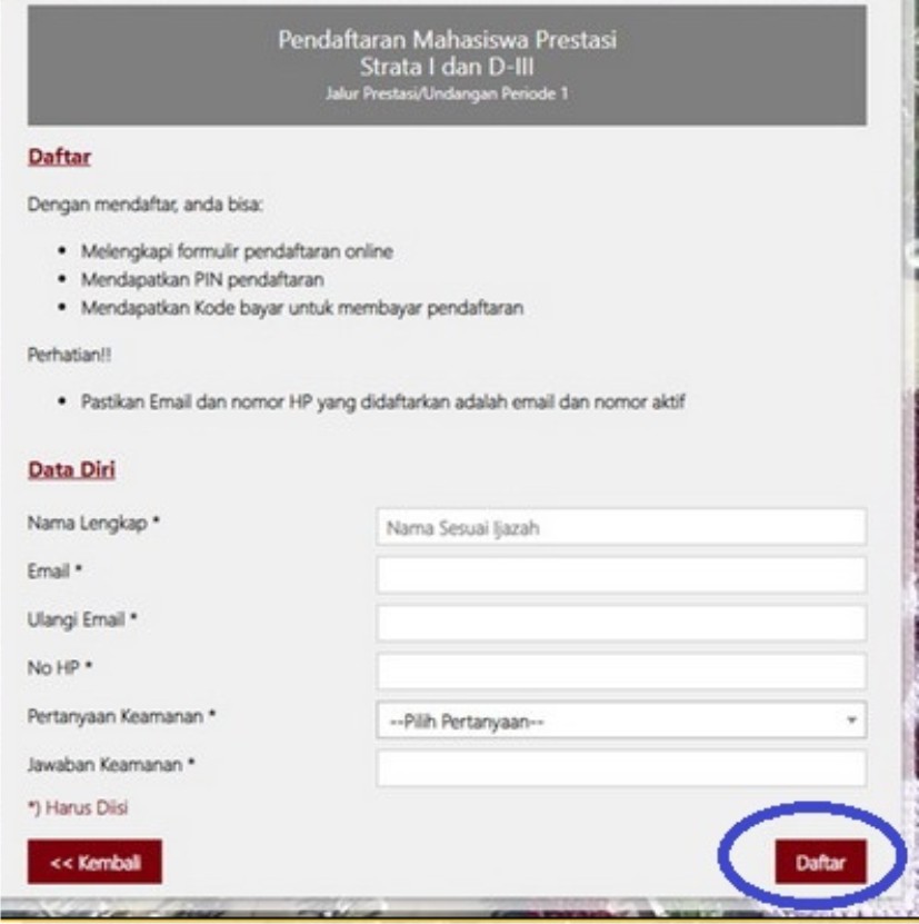 Jalur Undangan Umm 2018 Lakaran