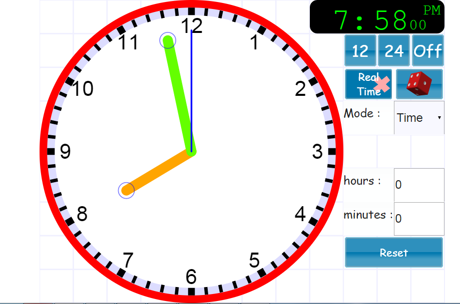 Tablica interaktywna w naszej klasie Zegar i nie tylko