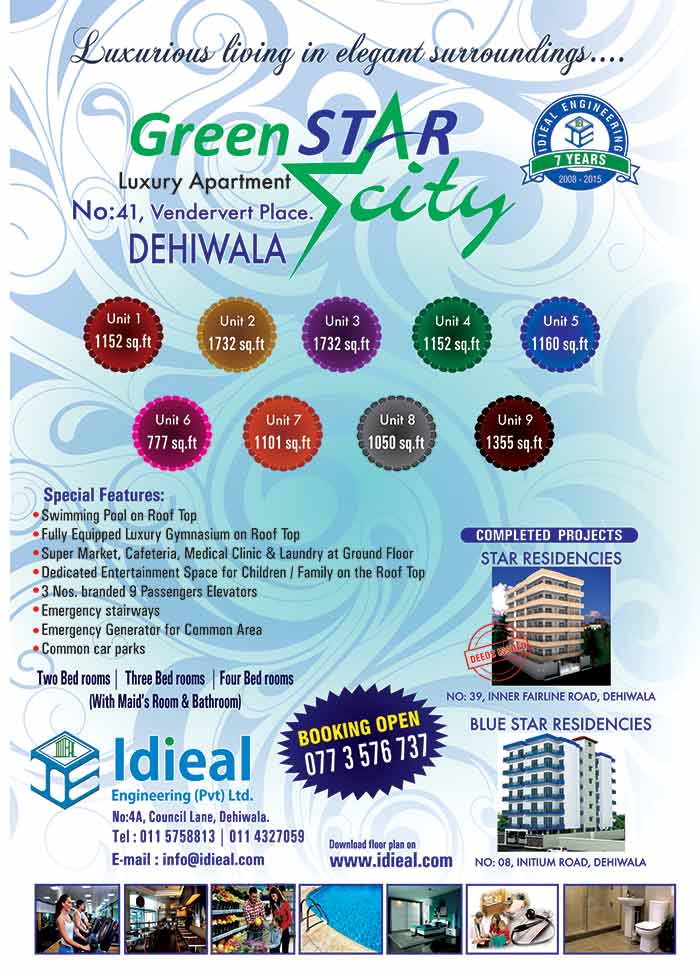 GreenStar City | Luxury Apartments - Dehiwala. 