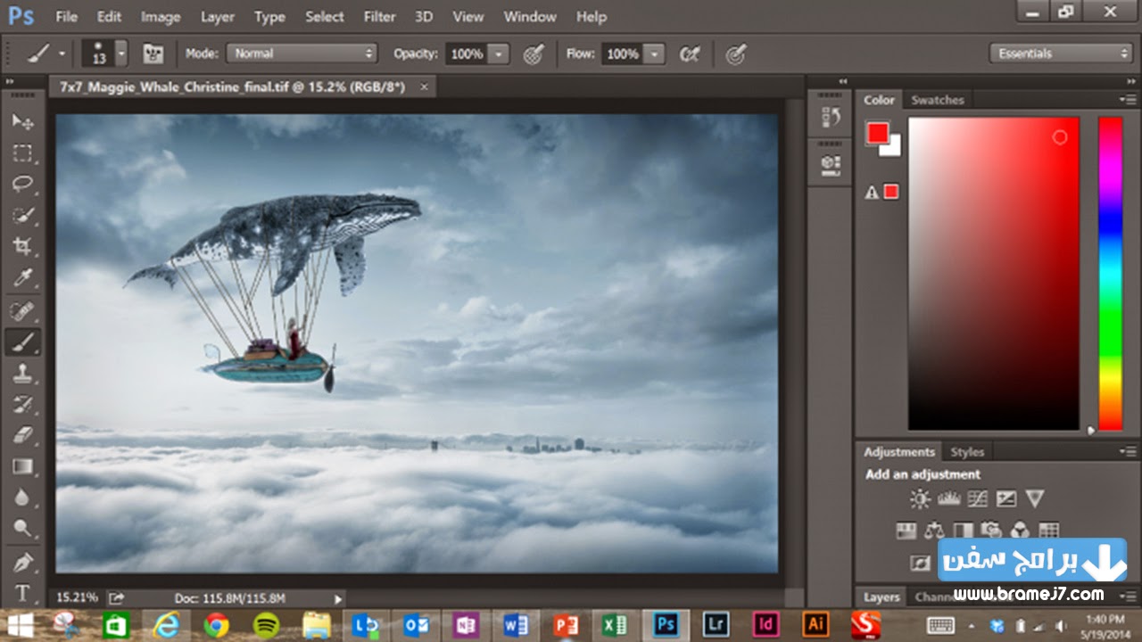 تحميل برنامج فوتوشوب CC برابط مباشر
