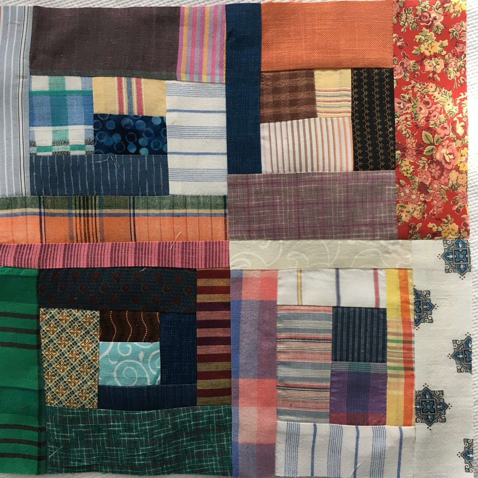 Wabi Sabi Quilts More Little Improv Log Cabins