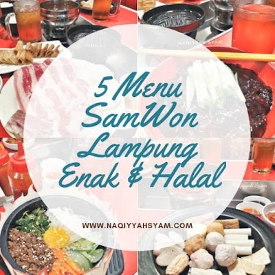 5 menu samwon lampung enak dan halal