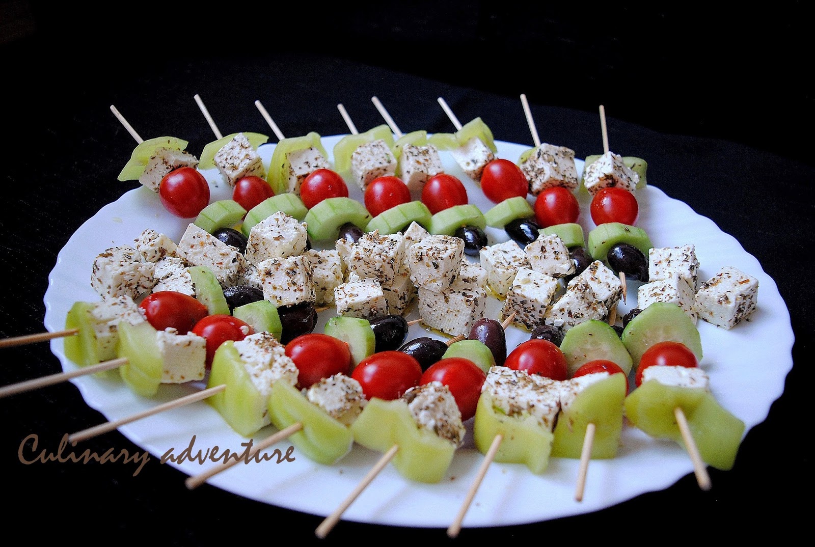 Кулинарно приключение: Време за парти: Гръцка салата на шишчета / Greek ...