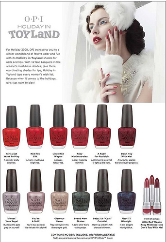 Timtam: OPI Holiday in Toyland Collection ~ Holiday 2008 (part 1)