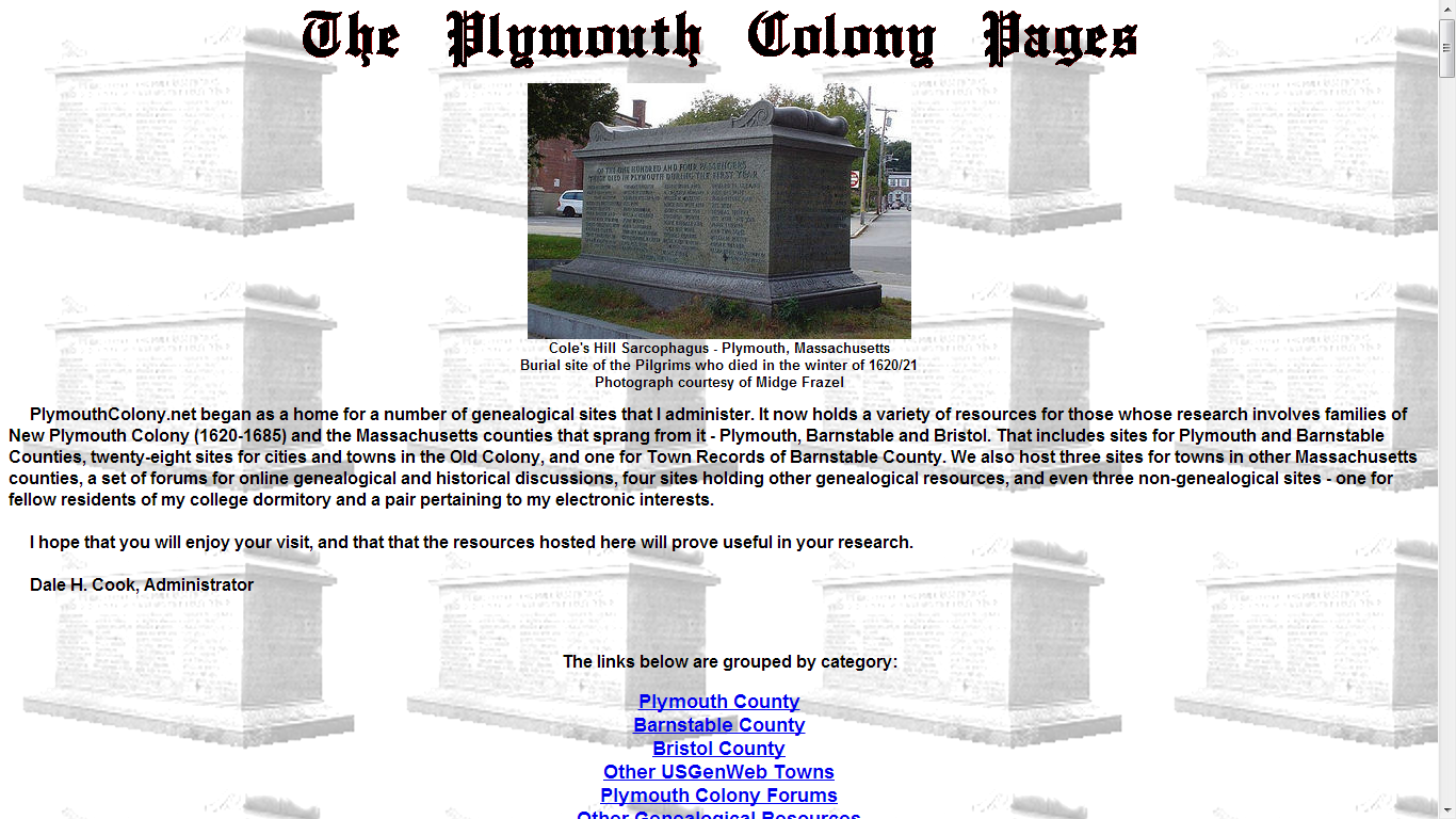 GeneaMusings Plymouth Colony Records Indexes for Probate and Other