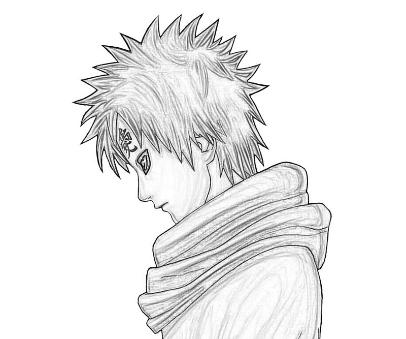 Naruto Gaara Sketch Surfing