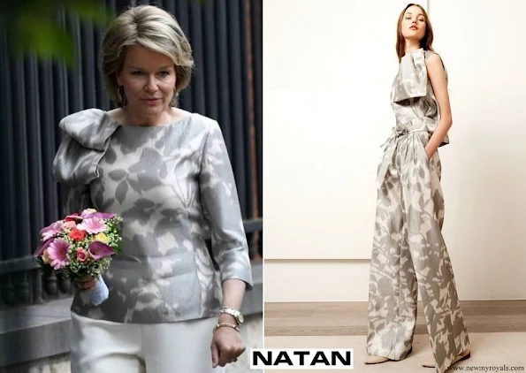 Queen Mathilde wore NATAN top from Natan Couture 2019 collection