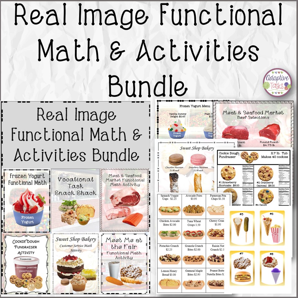 Real Image Functional Math and Activities Bundle