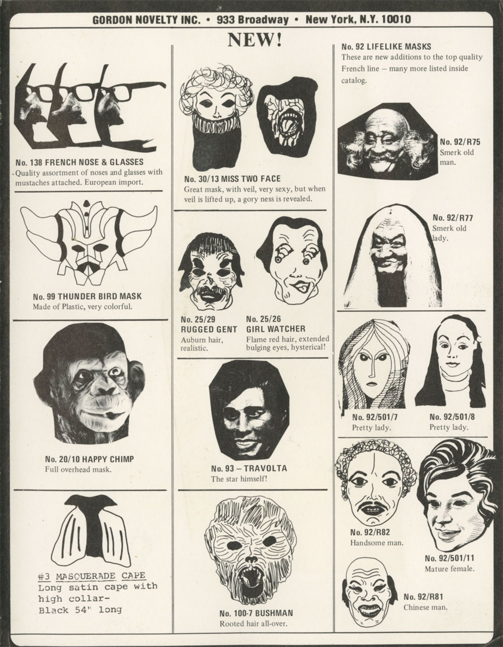 1979 Gordon's Catalog Scans - Part 1 | Blood Curdling Blog of Monster Masks