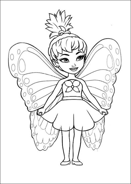 fairy garden coloring pages for kids - photo #35