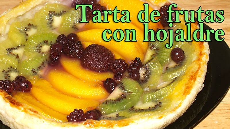 tarta de frutas con hojaldre