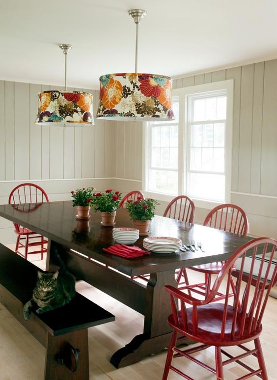 Exquisite Red Dining Room Chairs For A Bold Interior / Home Decor