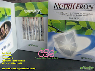 Demam, Selsema, Batuk, untuk Resdung. Faedah Utama Shaklee Nutriferon