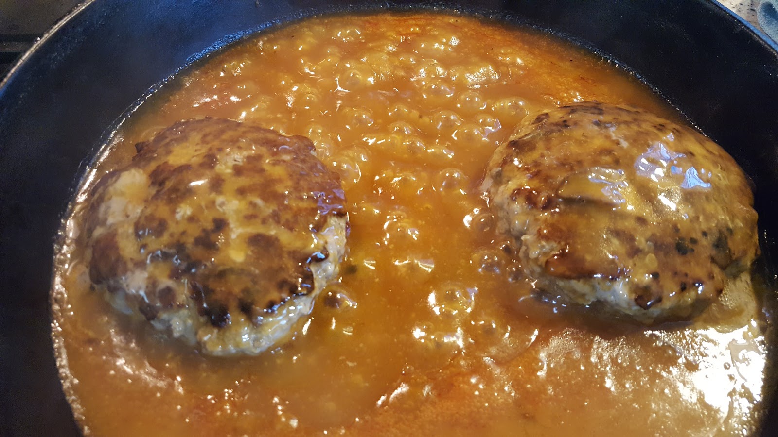 My Patchwork Quilt BEEF PATTIES with GRAVY