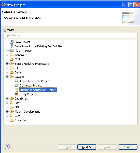 Starting J2EE App with Eclipse IDE