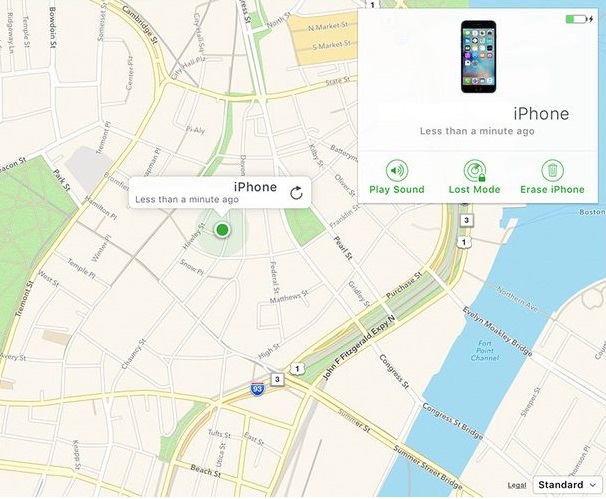 Trace-iPhone-on-Map Trace-Apple-Device