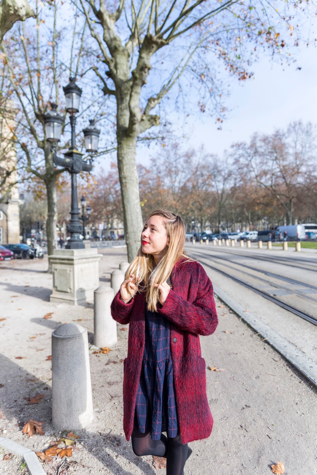 Manteau bordeaux Manteau rouge bordeaux