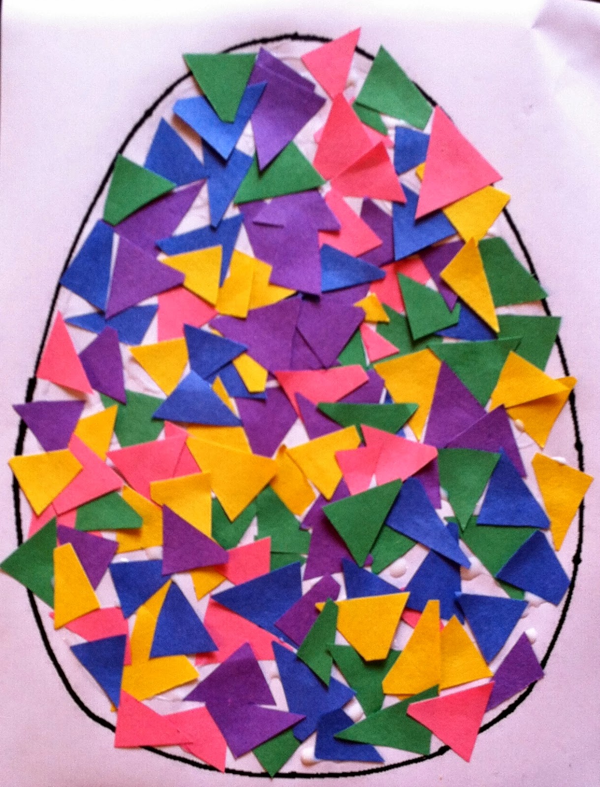 Mrs. Thompson's Treasures : Easter Egg Mosaic