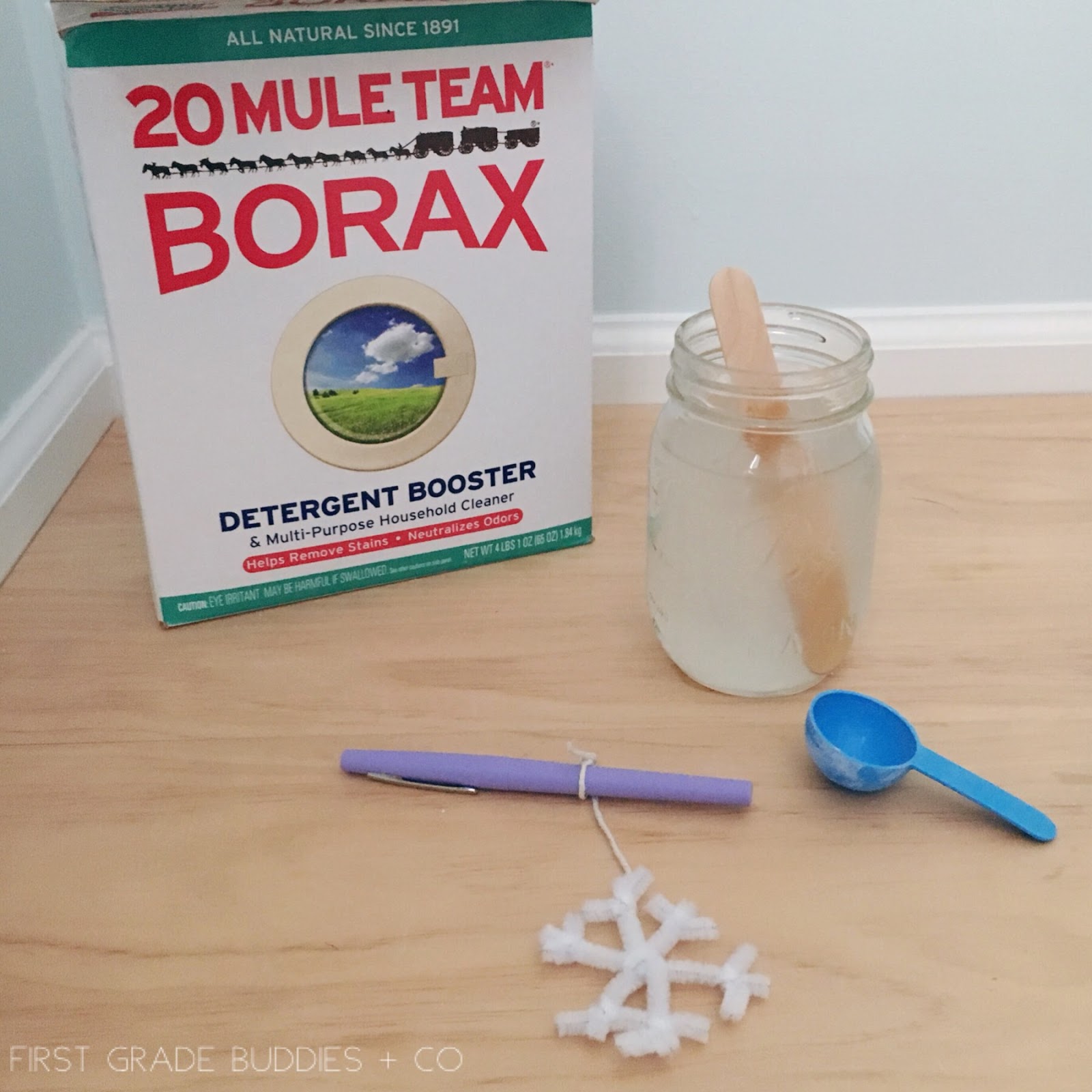 Simple Science Crystal Snowflakes First Grade Buddies