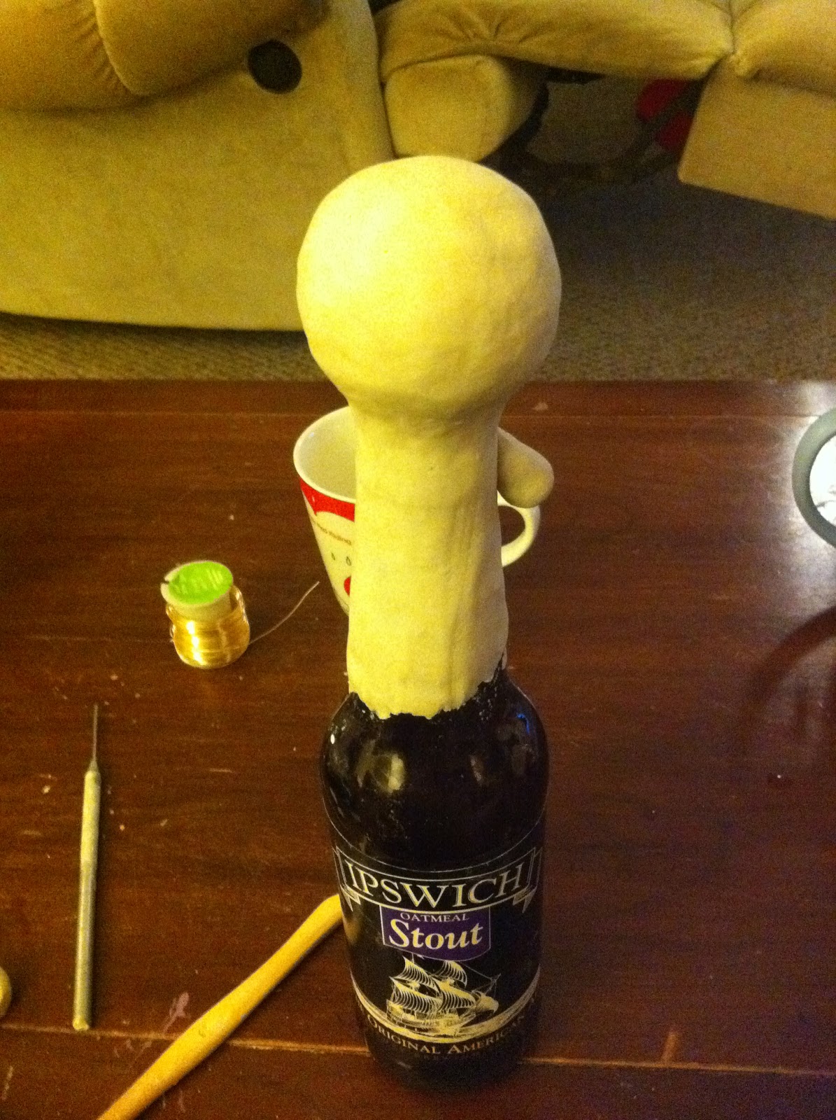 Creative Paperclay® air dry modeling material: Bottle Doll Tutorial