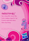 My Little Pony Pony Collection Set Sweetsong Blind Bag Card