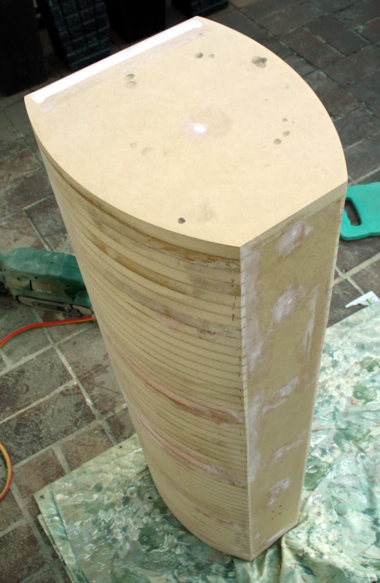 Red Spade Audio Building a curved speaker with constrained layer