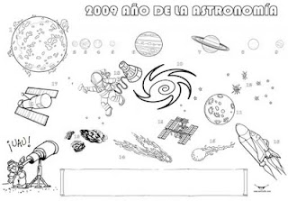 El Sistema Solar  Dibujos para colorear.
