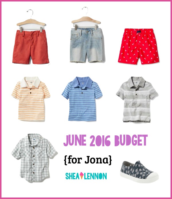 Shea Lennon June Clothing Budget