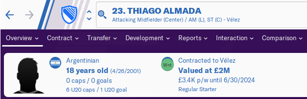 FM20 Wonderkid Analysis - Thiago Almada FM20 Wonderkid Analysis - Thiago Almada
