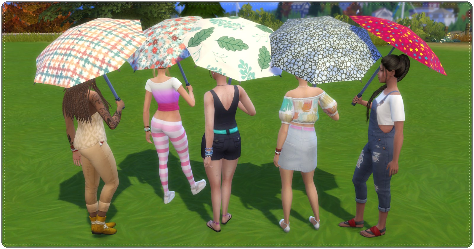 Annetts Sims 4 Welt Colorful Umbrellas