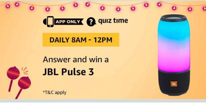 jbl pulse 3 speaker amazon quiz answers