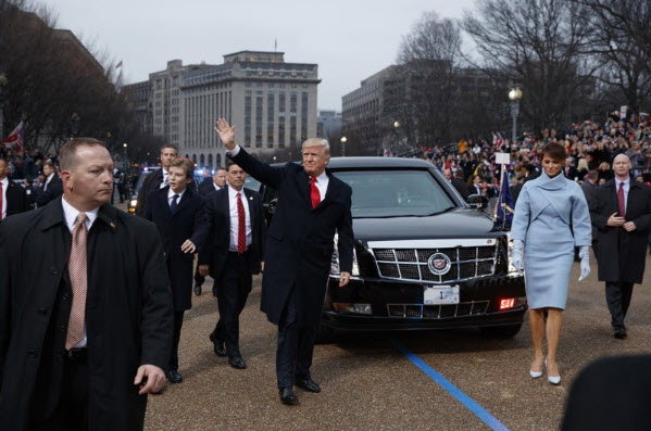 Video: President Donald Trump Inauguration Parade
