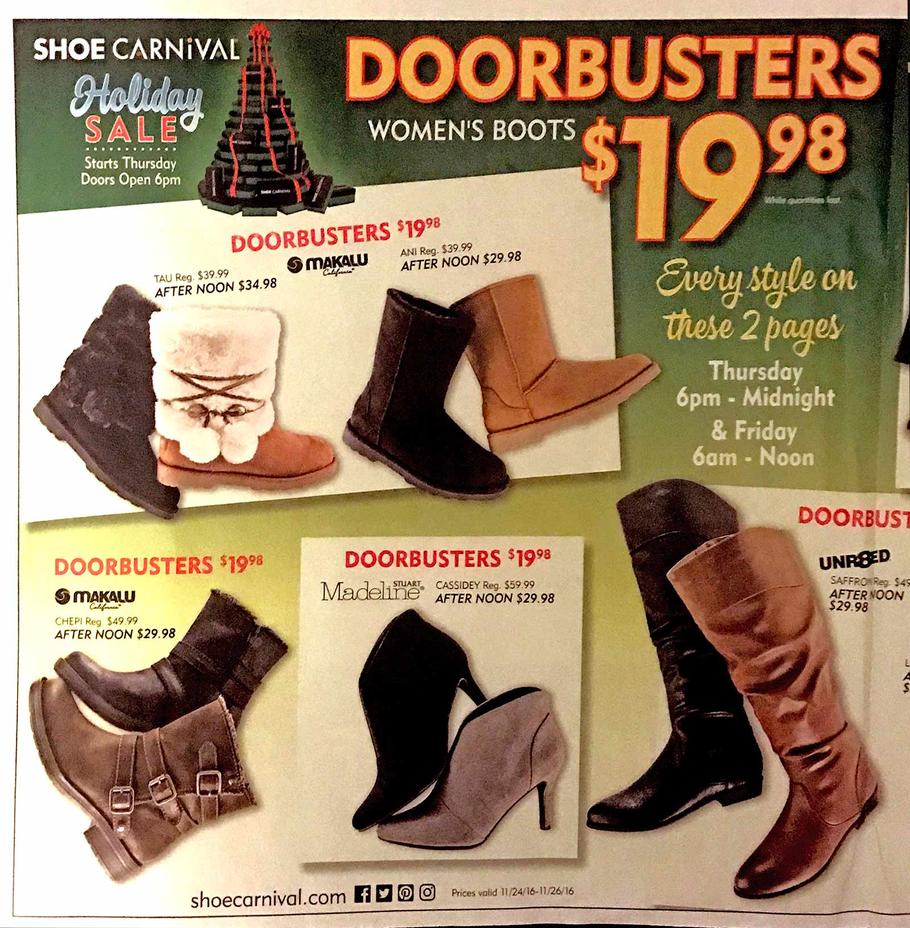 shoe carnival black friday deals