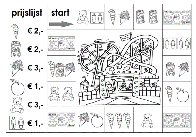 Ongekend Rekenen is Top!: Rekenspel 143 Pretparkmonopoly HN-31