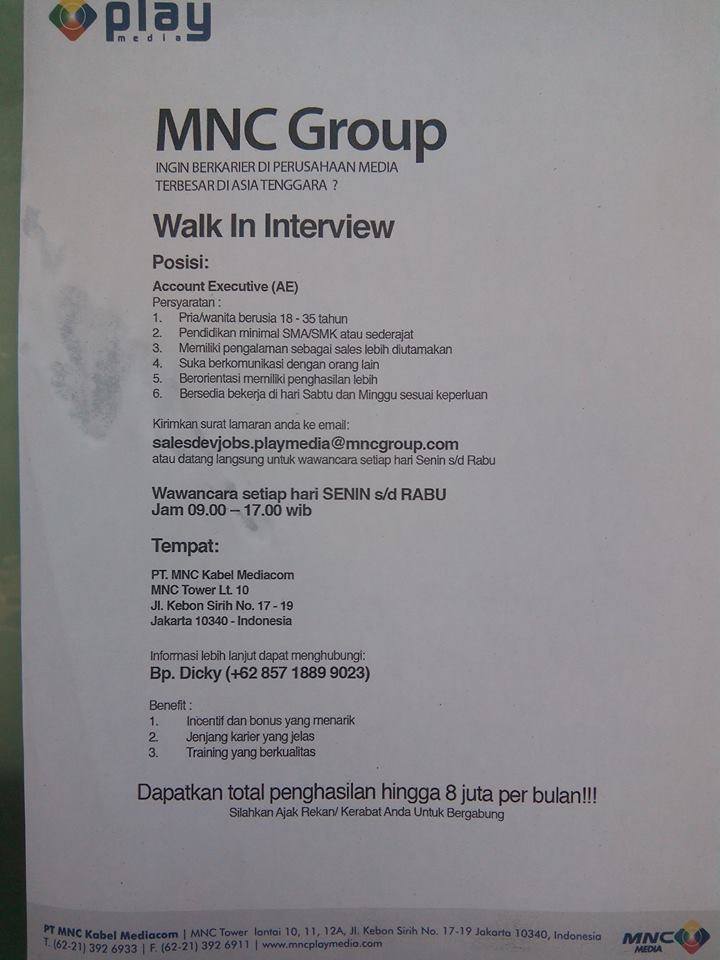 MNC Group membuka Lowongan Pekerjaan 2015 ~ Lowongan Kerja 