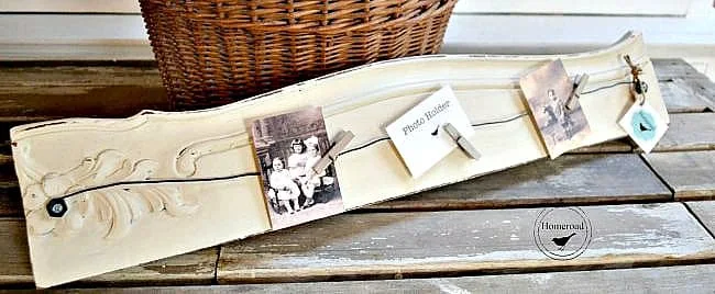 Repurposed Antique Furniture Photo Displays www.homeroad.net