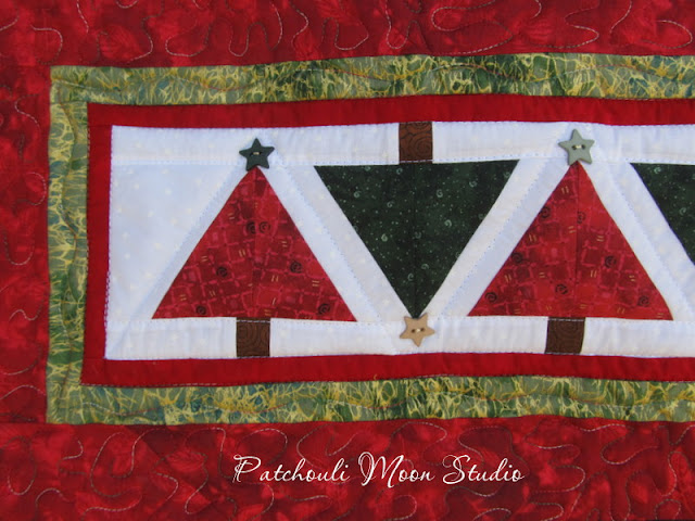 Patchouli Moon Studio~ Christmas Tree Table Runner