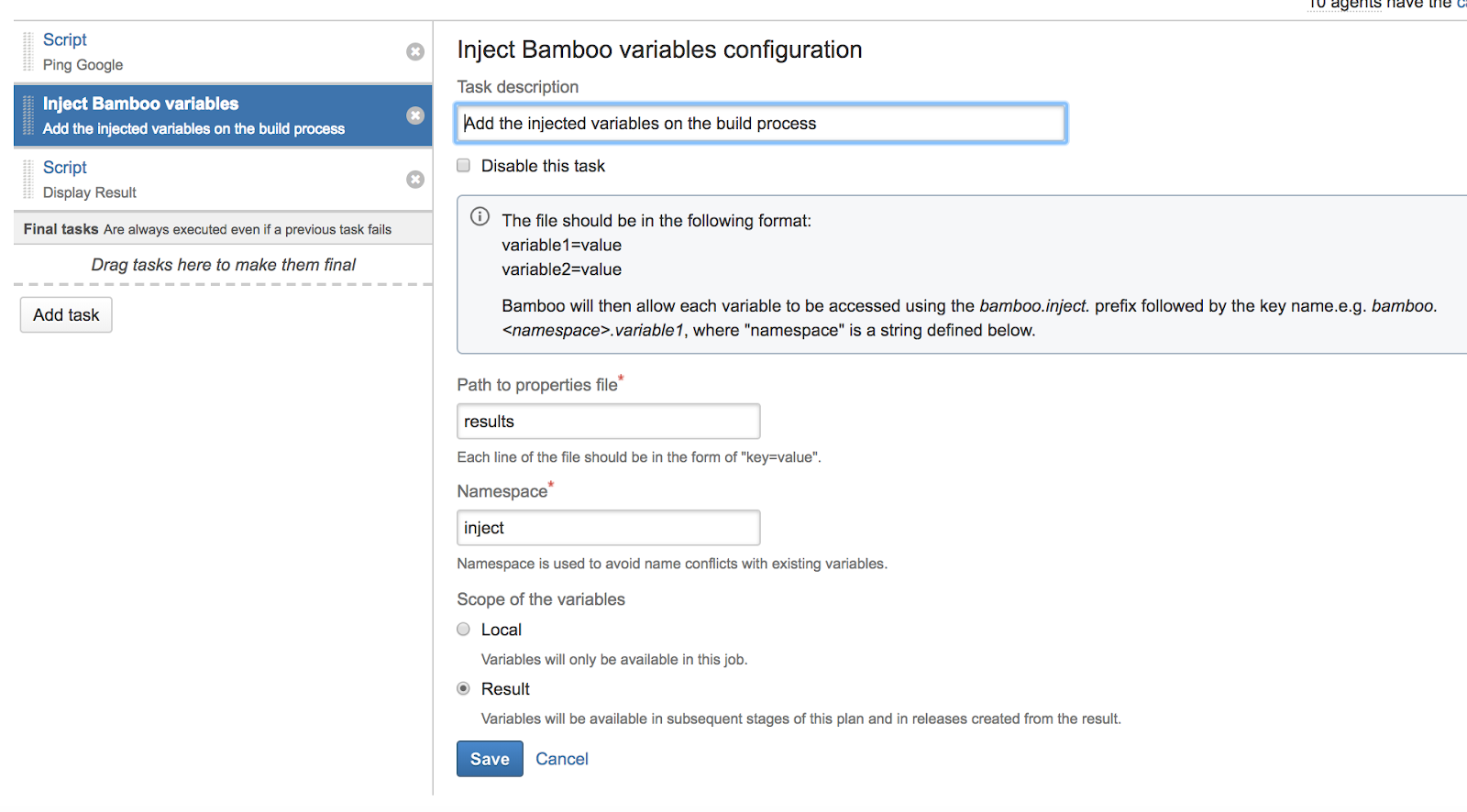 Saibal Dey How to use dynamic variables in Bamboo Build process?