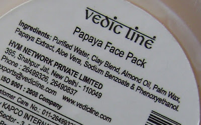 Vedic Line Papaya Face Pack Review