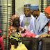 Buhari receives rescued Chibok schoolgirl in Abuja